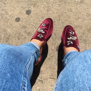 Mule type loafers/flats. In great condition.